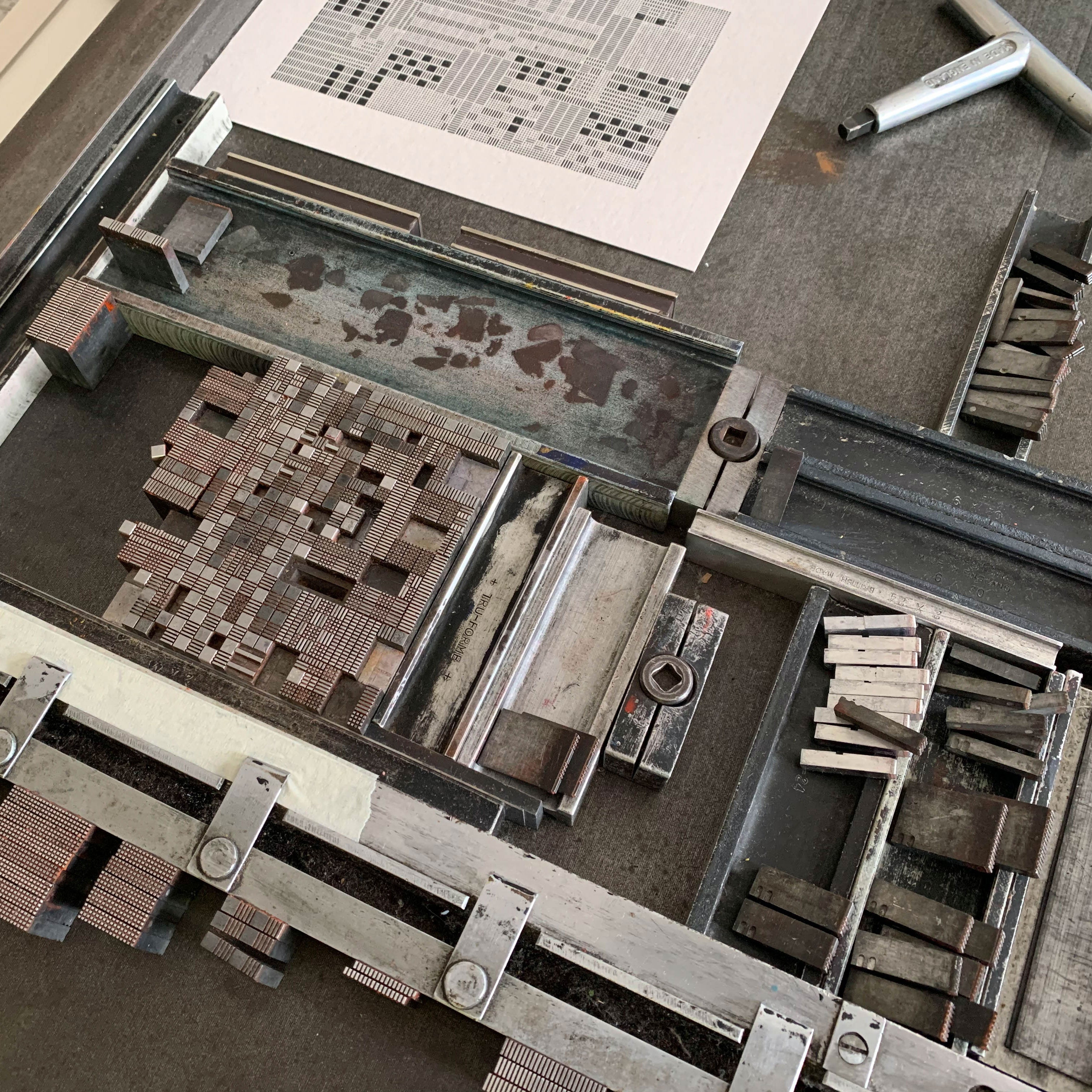 These Four Walls black and yellow A5 limited edition letterpress prints