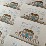 There's No Place Like Home A5 limited edition letterpress print