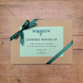 Green leaf letterpress notepaper set