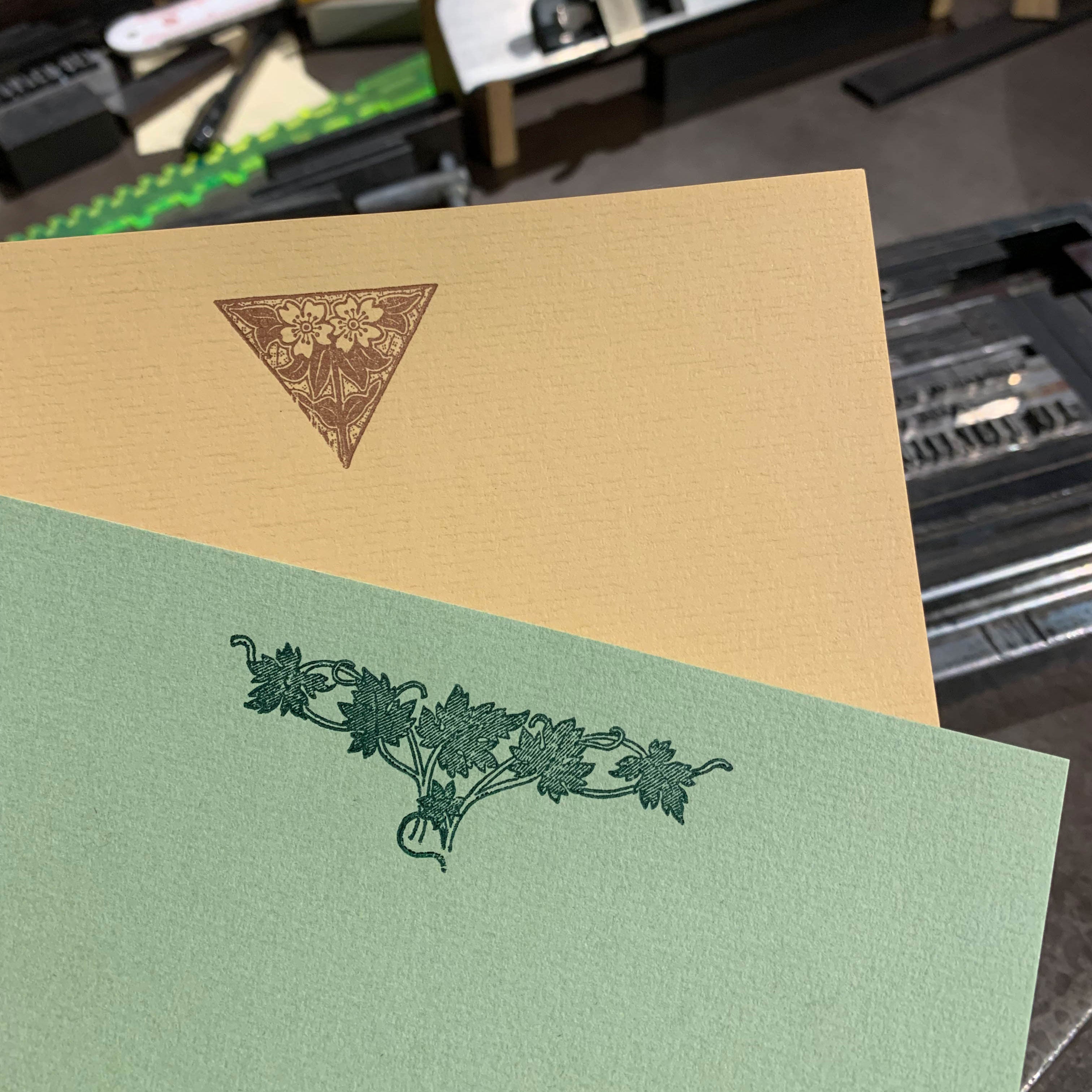 Letterpress notepaper set bundle