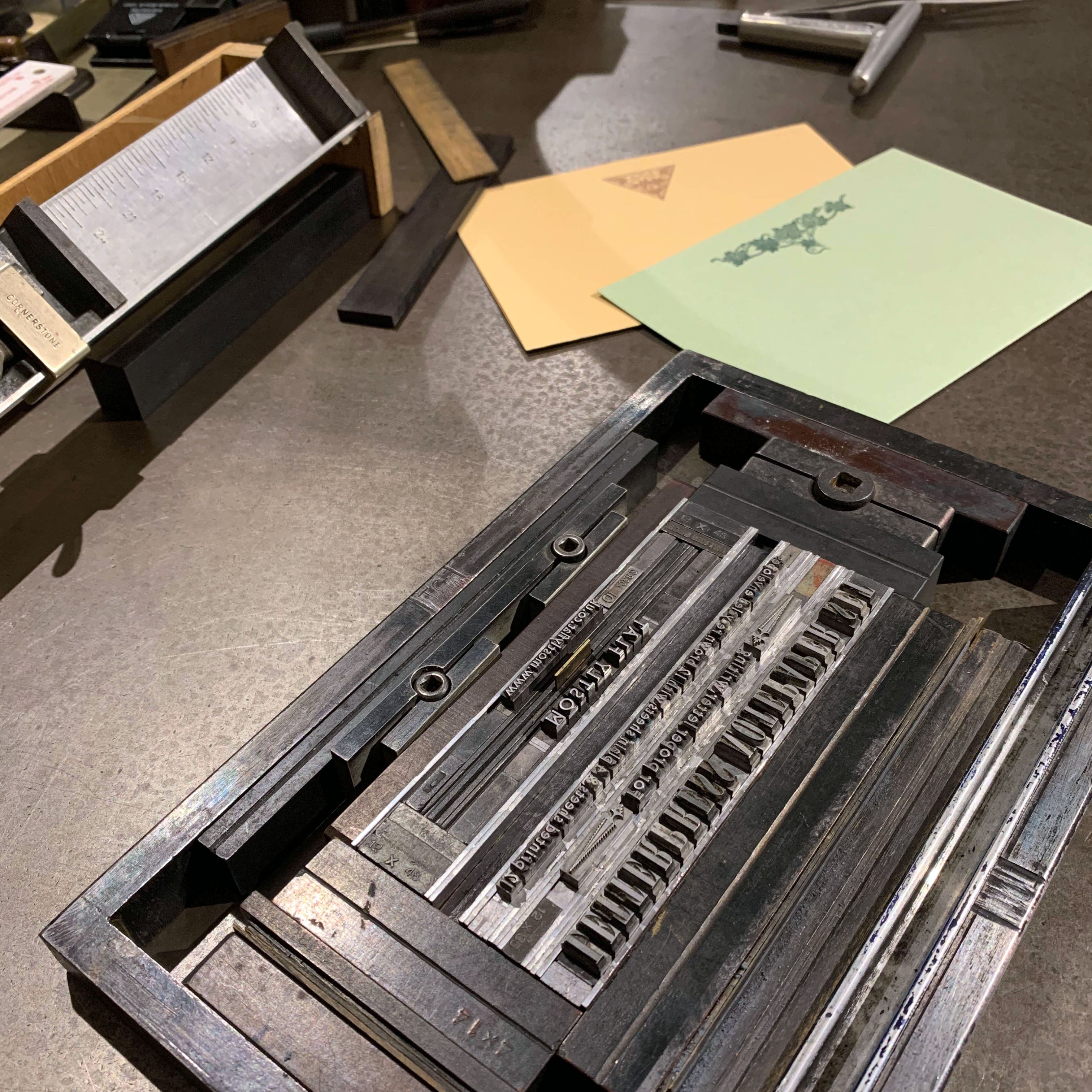 Letterpress notepaper set bundle