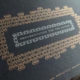 Ornamentation for the Nation letterpress print