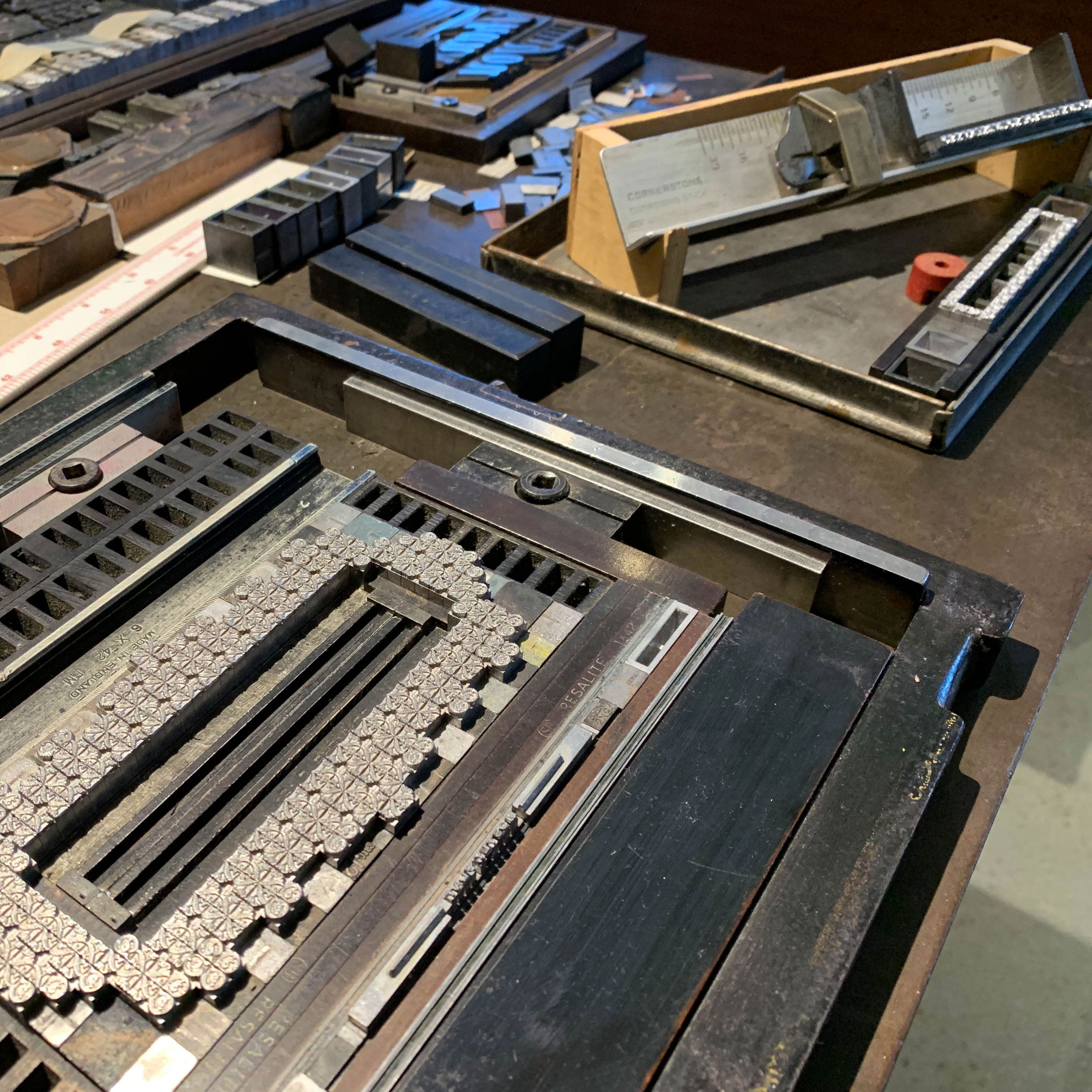 Ornamentation for the Nation letterpress print