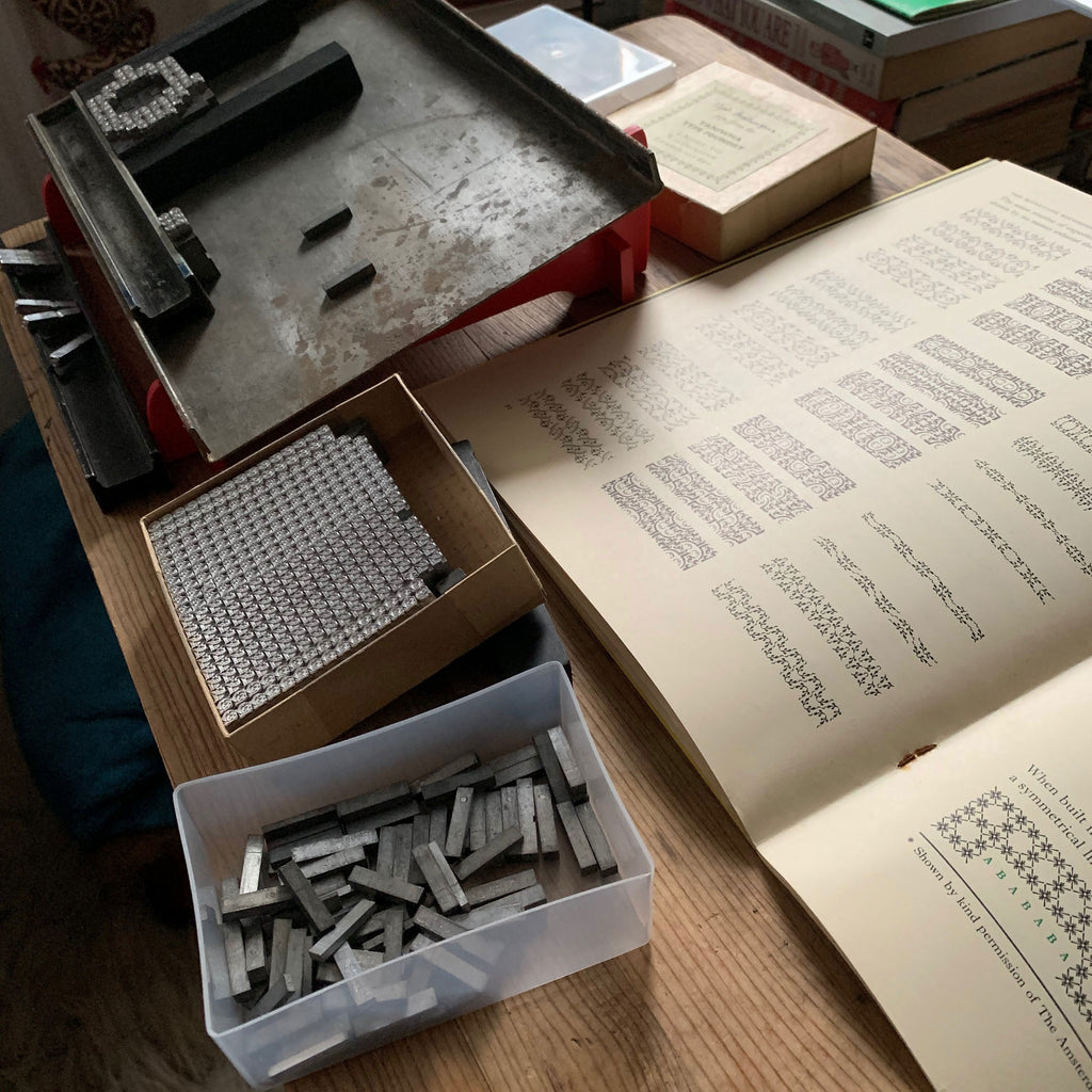 Ornamentation for the Nation letterpress print