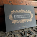 Ornamentation for the Nation letterpress print