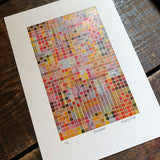 Frazzled A5 limited edition letterpress print