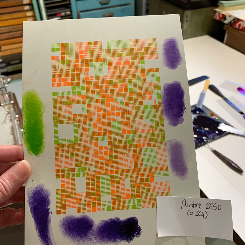 Fruit Pastilles A5 limited edition letterpress print