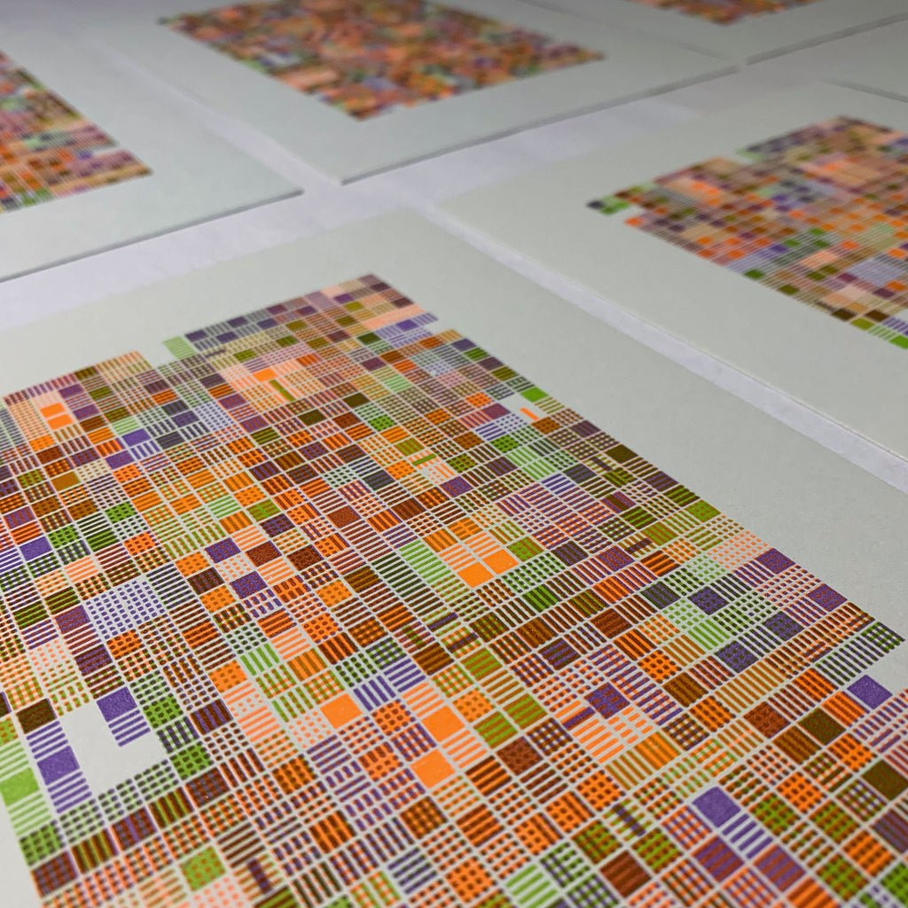 Fruit Pastilles A5 limited edition letterpress print