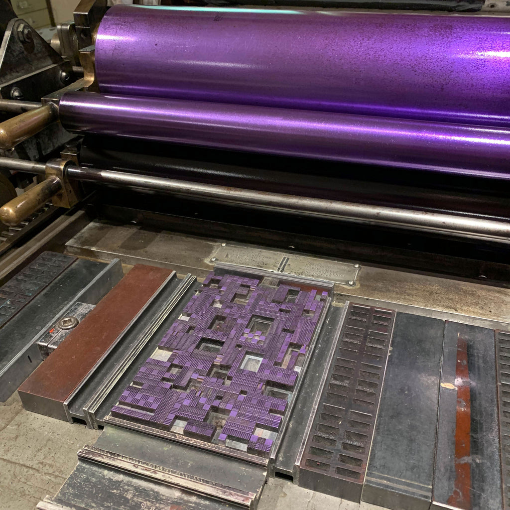 Fruit Pastilles A5 limited edition letterpress print