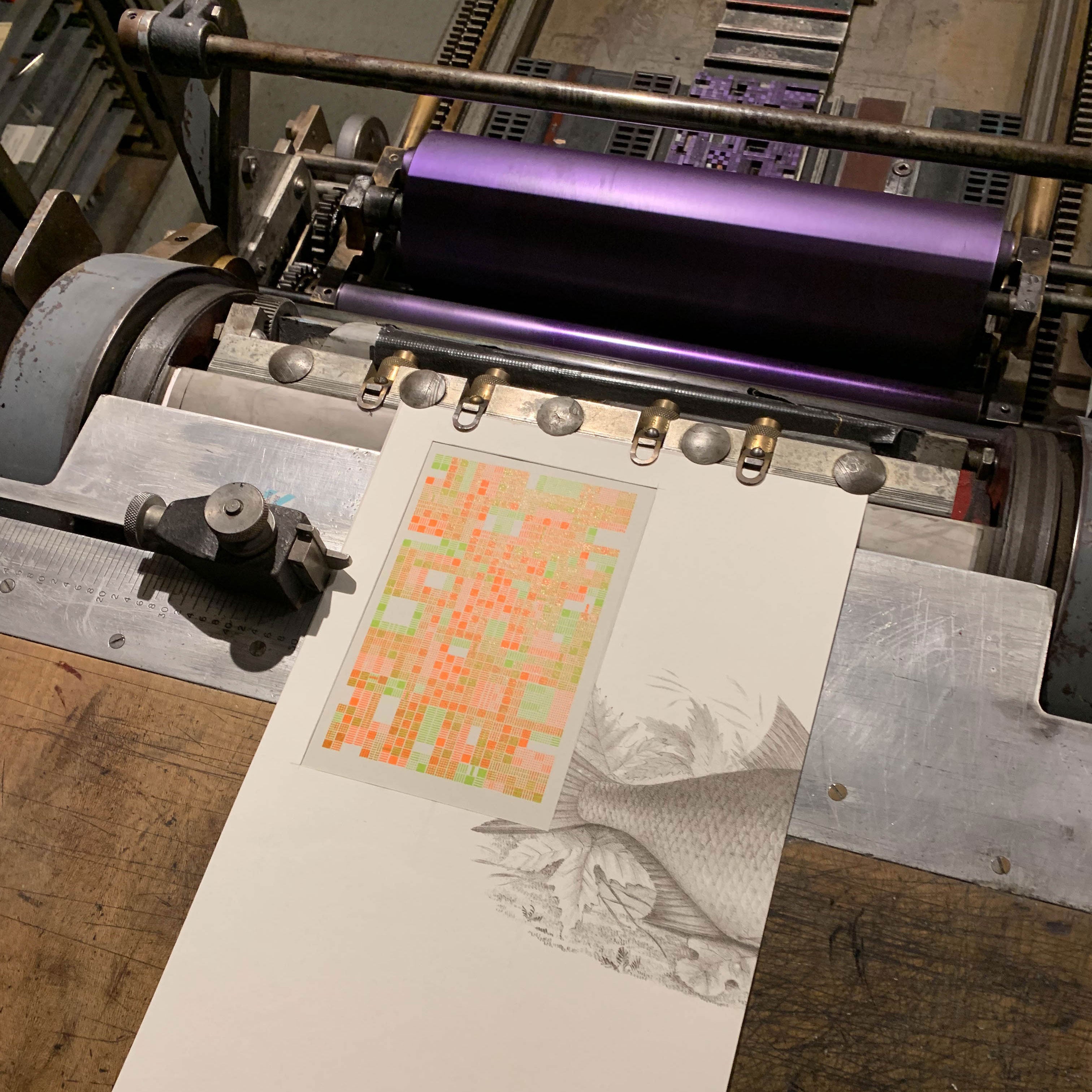 Fruit Pastilles A5 limited edition letterpress print