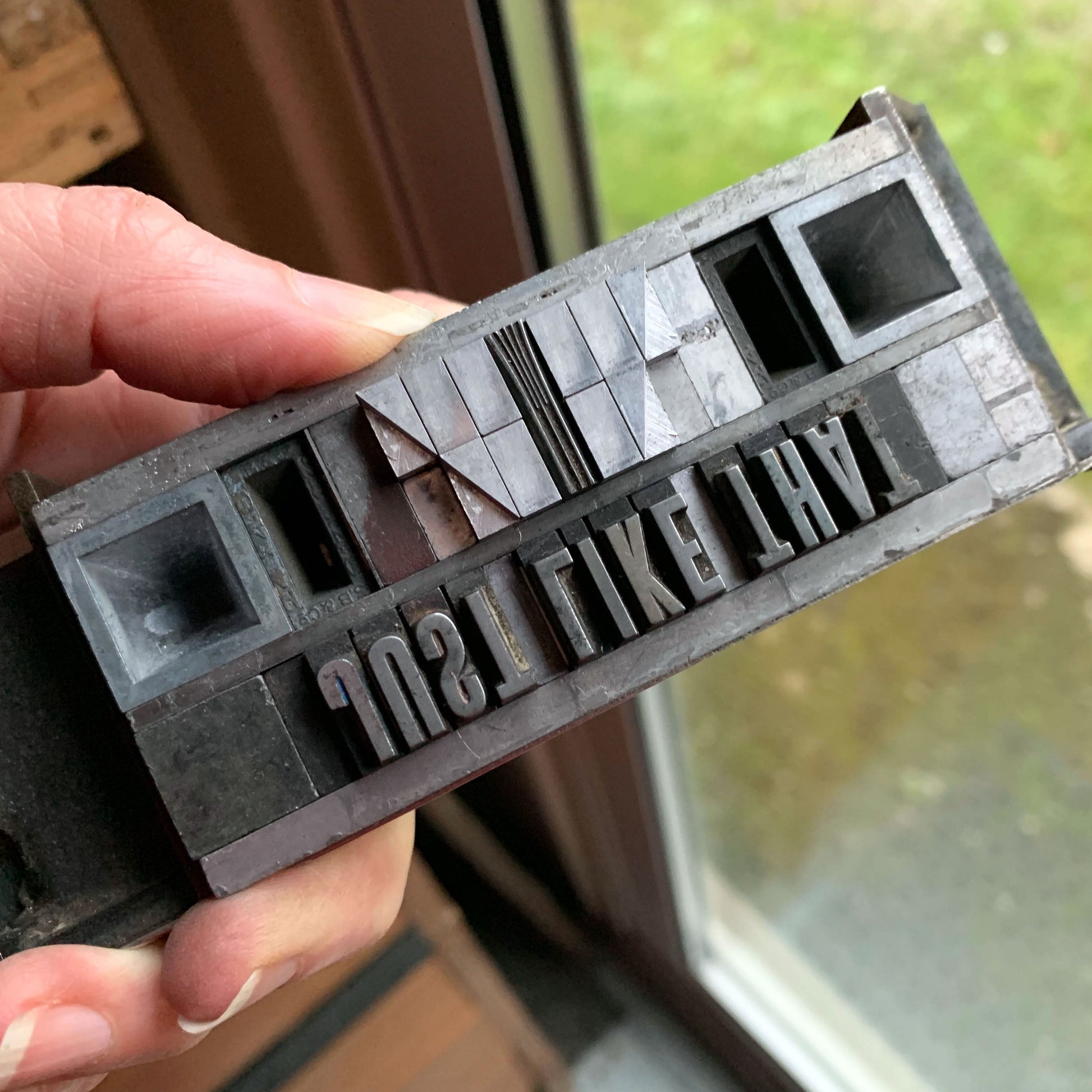 Just Like That A5 letterpress print