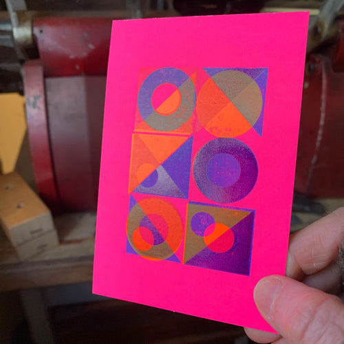 Process over perfection letterpress print