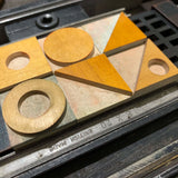 Process over perfection letterpress print