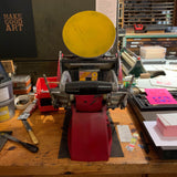 Process over perfection letterpress print