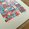 R&B A5 limited edition letterpress print