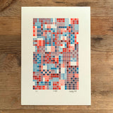 R&B A5 limited edition letterpress print
