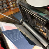 The Exclamatids letterpress print