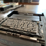 The Exclamatids letterpress print
