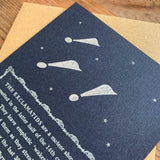 The Exclamatids letterpress print