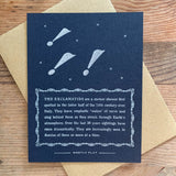The Exclamatids letterpress print