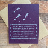 The Exclamatids letterpress print
