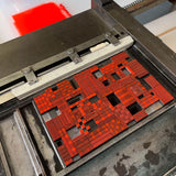 These Four Walls black and red A5 limited edition letterpress prints