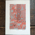 These Four Walls black and red A5 limited edition letterpress prints