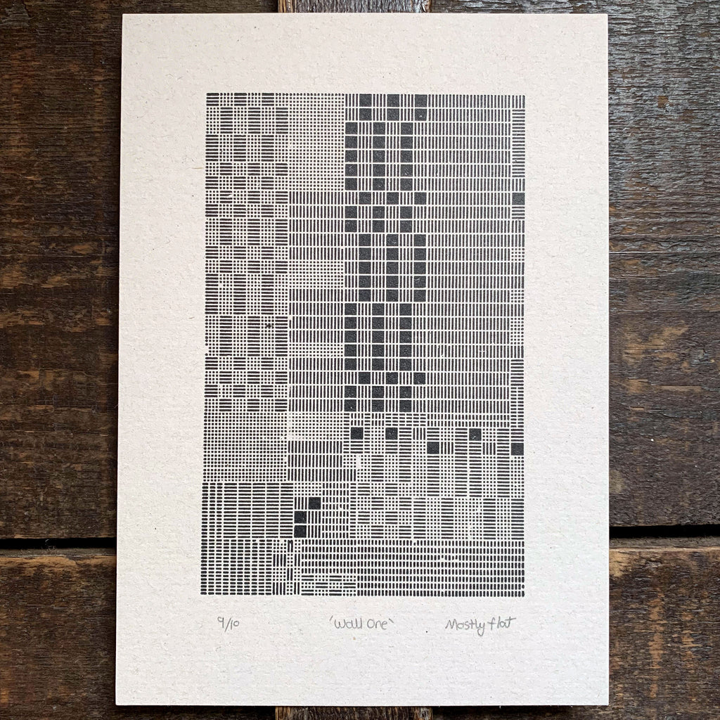 These Four Walls A5 limited edition letterpress prints