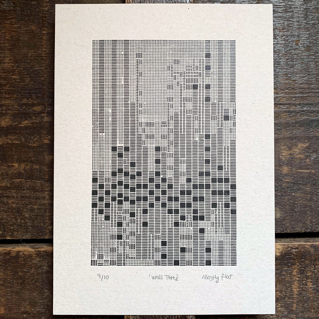 These Four Walls A5 limited edition letterpress prints