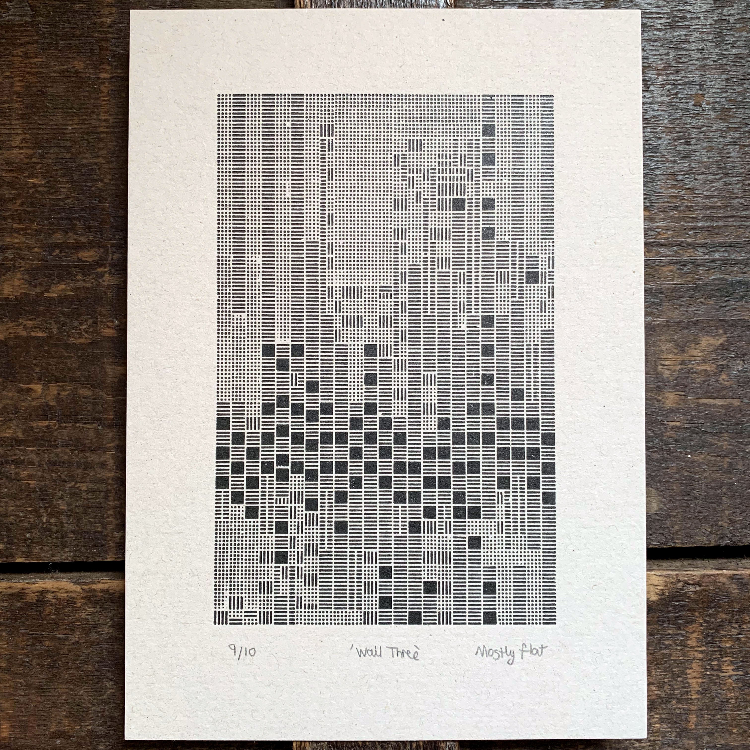 These Four Walls A5 limited edition letterpress prints