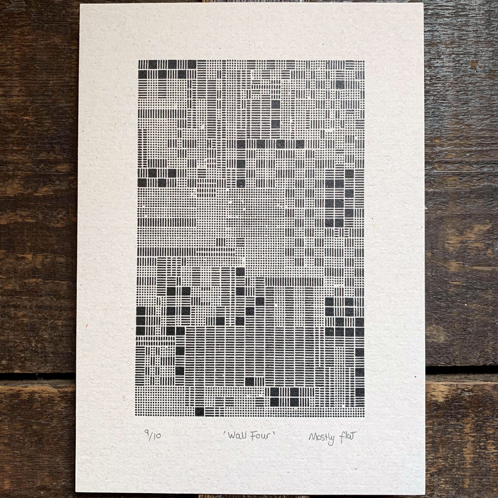 These Four Walls A5 limited edition letterpress prints