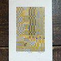 These Four Walls black and yellow A5 limited edition letterpress prints
