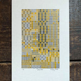 These Four Walls black and yellow A5 limited edition letterpress prints