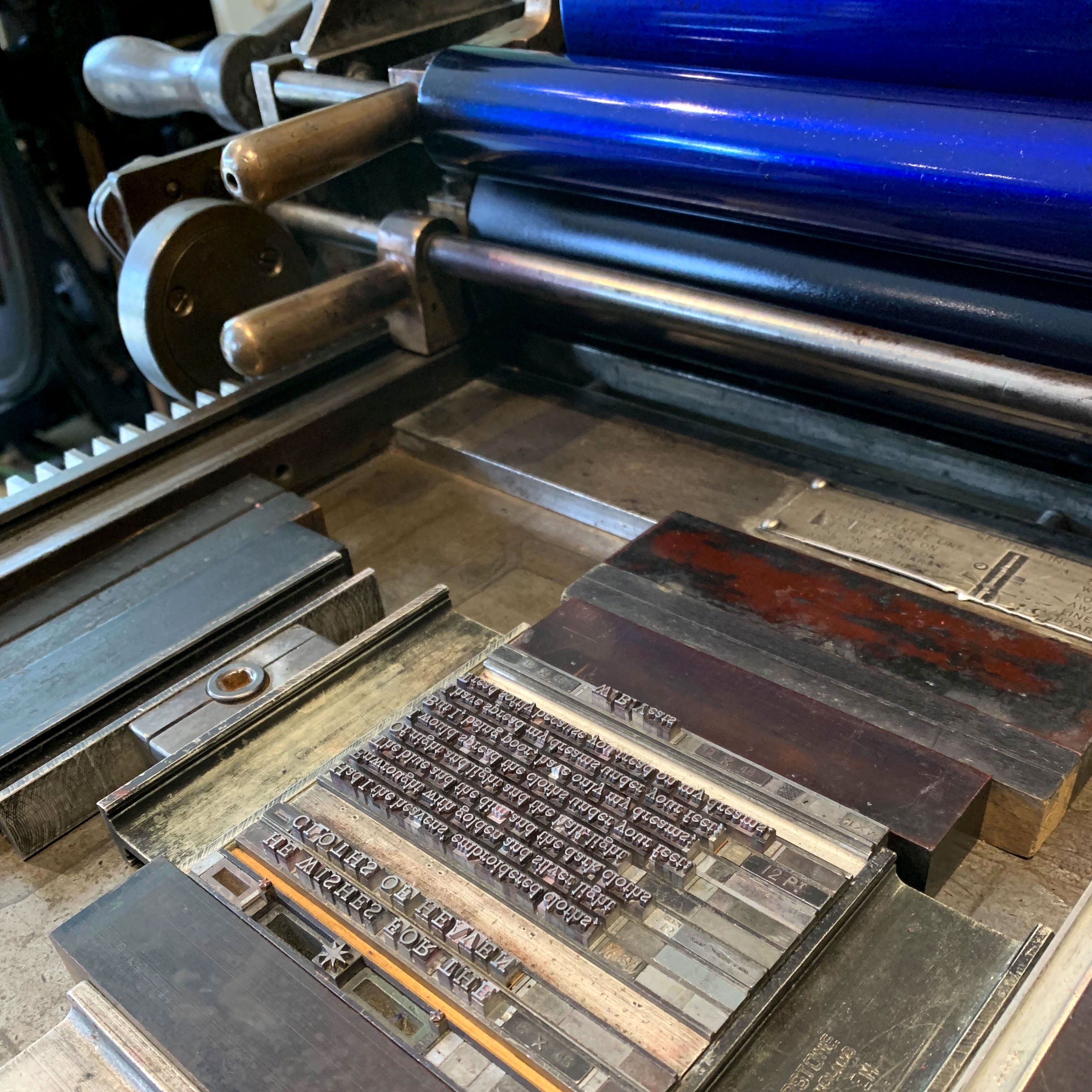 W. B. Yeats "Cloths of Heaven" poem letterpress print