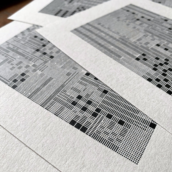 These Four Walls A5 limited edition letterpress prints