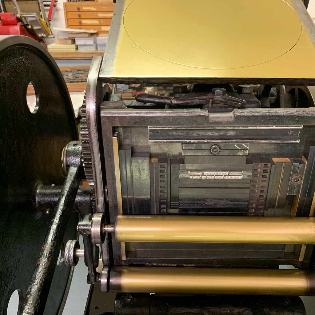 The End of the World is Neigh letterpress mini print