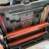 Script Ampersand letterpress coaster