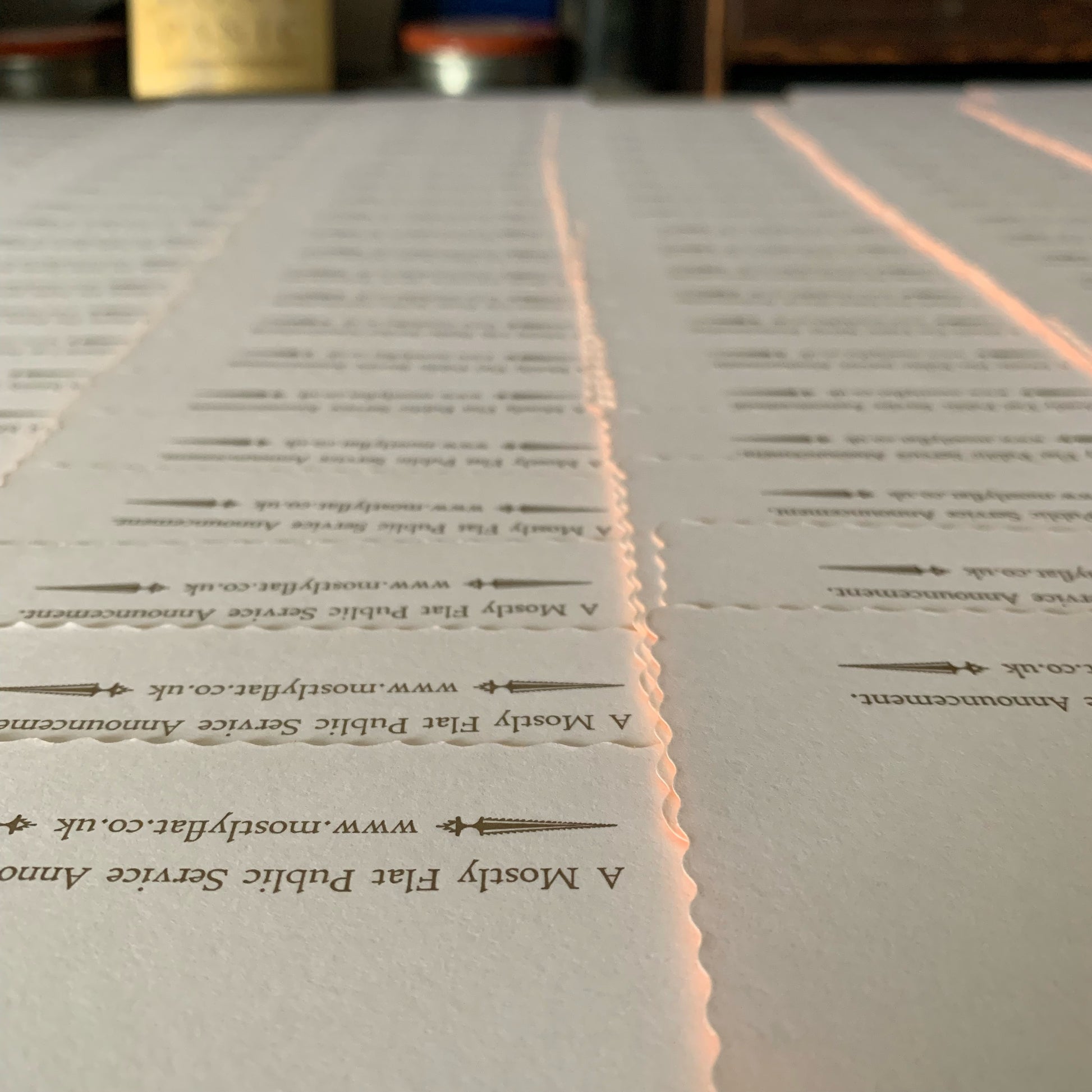 The End of the World is Neigh letterpress mini print