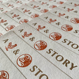A Cock & Bull Story letterpress bookmark