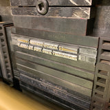 Don’t Panic letterpress mini print