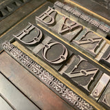 Don’t Panic letterpress mini print