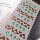 Word Ladder letterpress bookmark