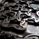 Art Nouveau letterpress metal ornaments