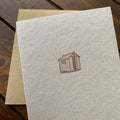 Shed letterpress greeting card