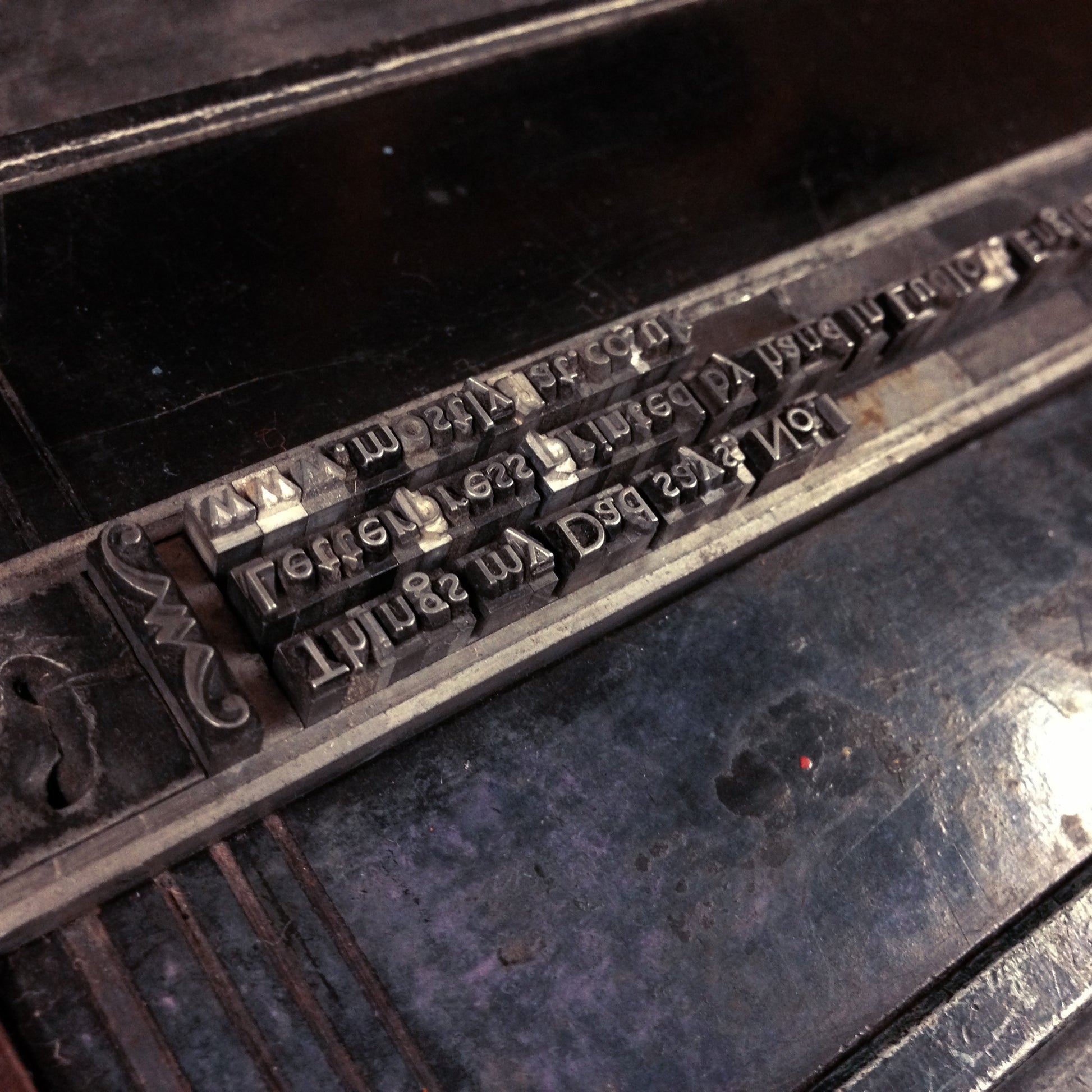 Bloody Marvellous letterpress bookmark