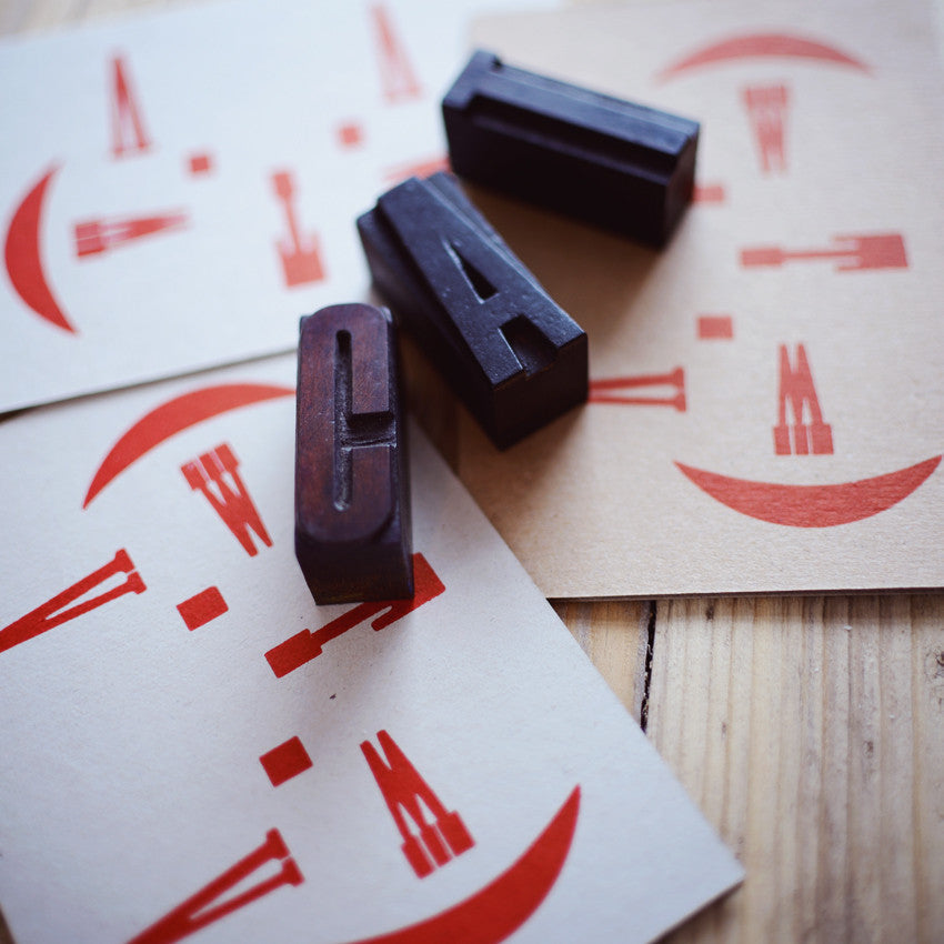 Miaow letterpress cat greeting card