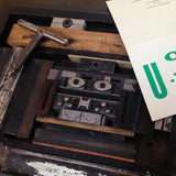 Bow Wow dog letterpress greetings card