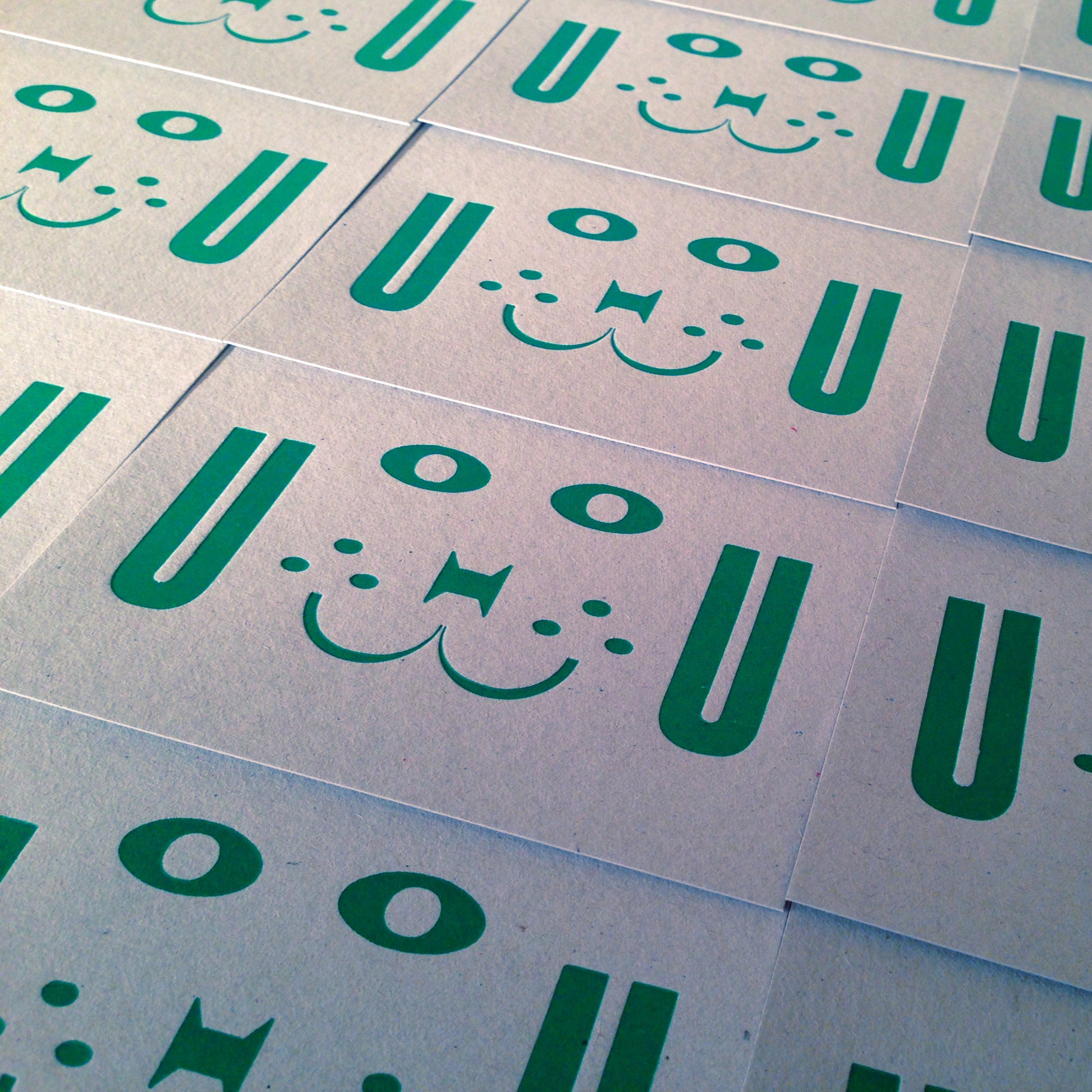 Bow Wow letterpress dog greeting card