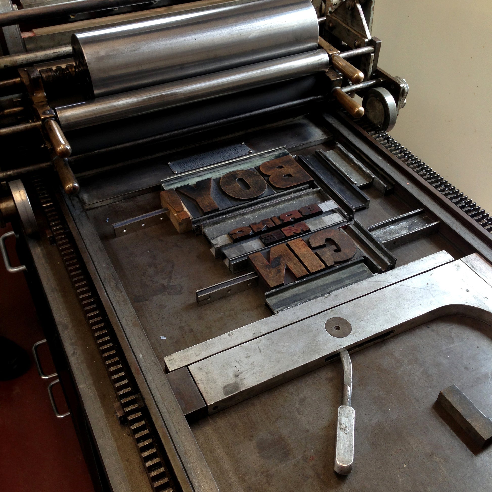 Boy! Bring me Gin A3 letterpress print