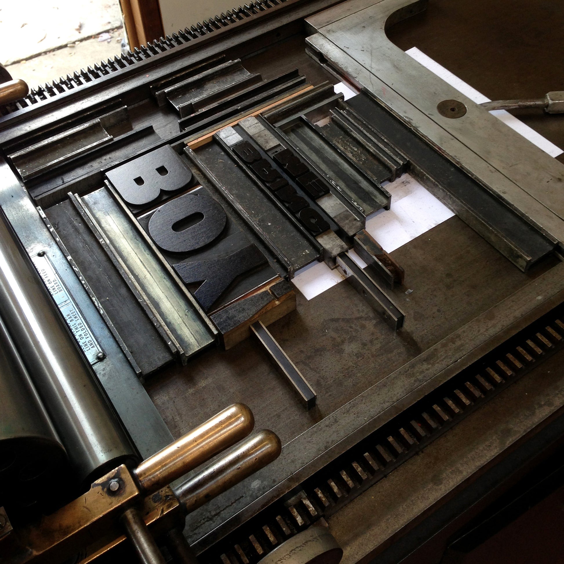 Boy! Bring me Gin A3 letterpress print